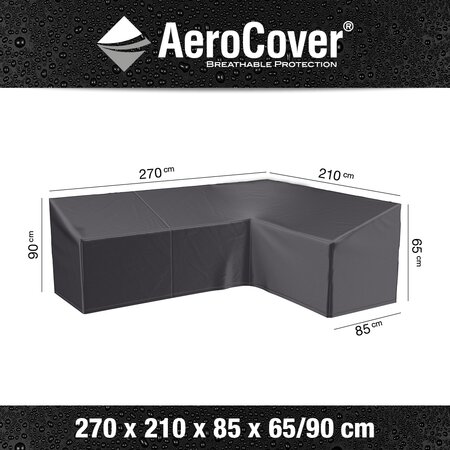 AeroCover Loungesethoes hoekset rechts 270 x 210 x 90 cm - afbeelding 4