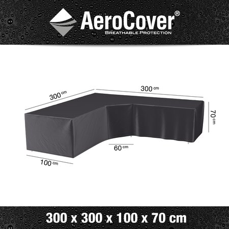 AeroCover Loungesethoes hoekset Trapeze 300 x 300 x 70 cm - afbeelding 4