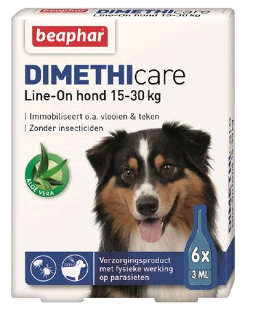 Beaphar DIMETHIcare line-on hond 15-30kg 6pip