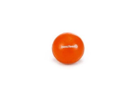 Beeztees Massief Bal No1 - Hondenspeelgoed - Oranje - 4,5 cm