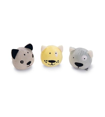 Beeztees Puppy Knuffeldiertjes - Hondenspeelgoed - Pluche - Assorti - 10x8,5x7,6 cm