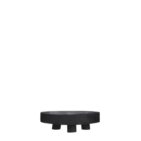 Bink decoratie tafeltje zwart - h6,5xd20cm