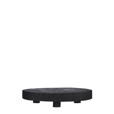 Bink decoratie tafeltje zwart - h6,5xd30cm