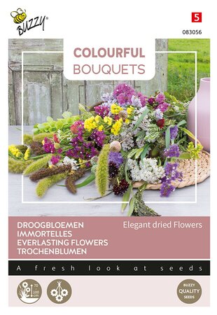 Buzzy® Colourful Bouquets, Elegant dried flowers - afbeelding 1