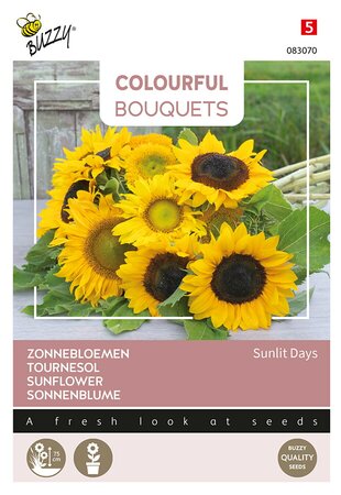 Buzzy® Colourful Bouquets, Sunlit Days (zonnebloem - afbeelding 1