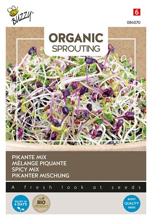 Buzzy® Organic Sprouting Salademengsel pikant (BIO) - afbeelding 1