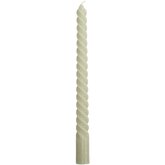Candle Twisted Wax Ivory 7.8x2.5x26cm BOX/4 - afbeelding 4