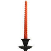 Candle Twisted Wax Red 7.8x2.5x26cm BOX/4 - afbeelding 2