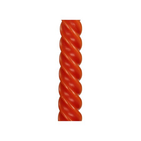 Candle Twisted Wax Red 7.8x2.5x26cm BOX/4 - afbeelding 3