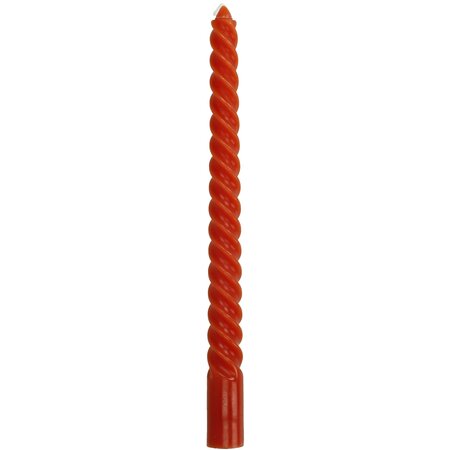 Candle Twisted Wax Red 7.8x2.5x26cm BOX/4 - afbeelding 4