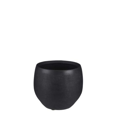 Douro pot rond zwart mat - h18xd20cm