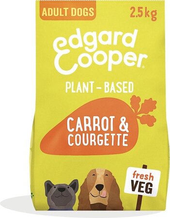 Edgard & Cooper, Plantaardige brokken met wortel & courgette voor volwassen honden - 2,5kg