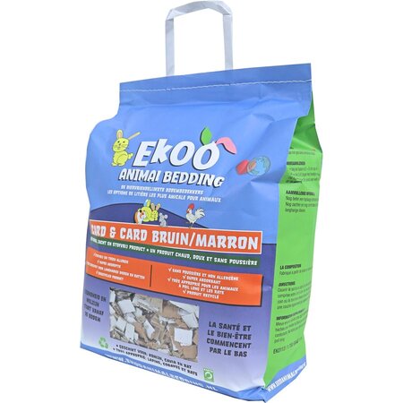 Ekoo Animal Bedding card and card bruin 25 liter