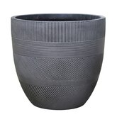 Fibre Clay Pot Donkergrijs - 35 x 35 x 33 cm - afbeelding 1