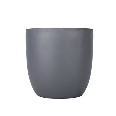 Fibre Clay Pot Donkergrijs - 42 x 42 x 41 cm