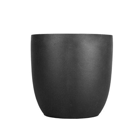 Fibre Clay Pot Zwart - 28 x 28 x 27 cm