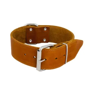 Jack And Vanilla GREASED LEATHER Wide Collar Cognac-50mmx60cm