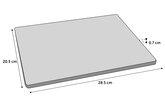 KOELSTEEN DOLO GRIJS L 28.5x20.5x0.7CM - afbeelding 1