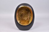 Marrakech Egg T-Light Black/Gold - 20 x 10 x 28 cm