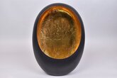 Marrakech Egg T-Light Black/Gold - 31 x 14 x 40 cm