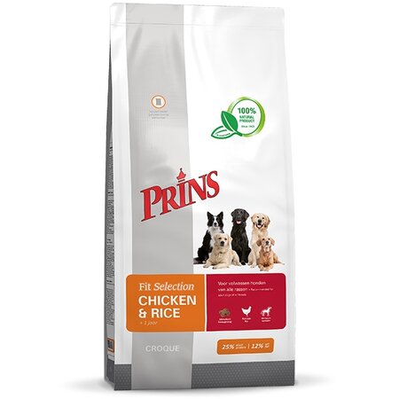 Prins Fit Selection dog chicken&rice 15kg