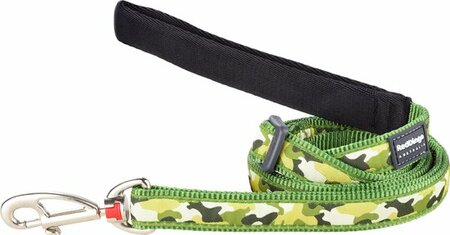 RD  Hondenleiband Camouflage Groen-XS 12mmx1,8m