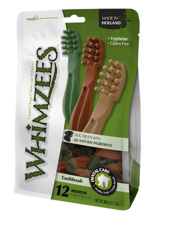 Whimzees value bag toothbrush star m 12st