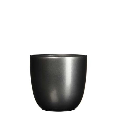 Tusca pot rond antraciet - h18,5xd19,5cm