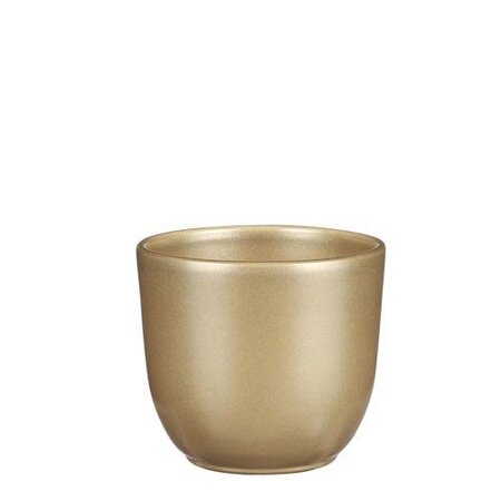 Tusca pot rond goud - h9xd10cm