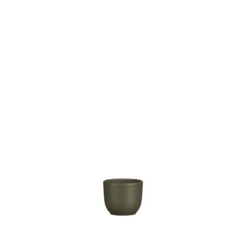 Tusca pot rond groen - h6,5xd7,5cm