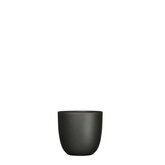 Tusca pot rond zwart mat - h11xd12cm