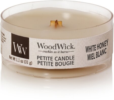 WoodWick White Honey Petite Candle