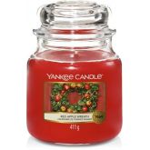 YC Red Apple Wreath Medium Jar